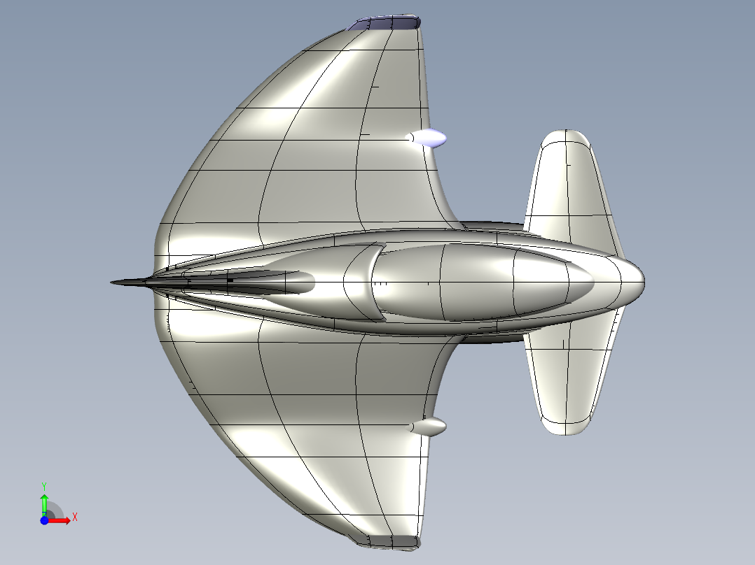 B3003684-屏风飞行器前视图