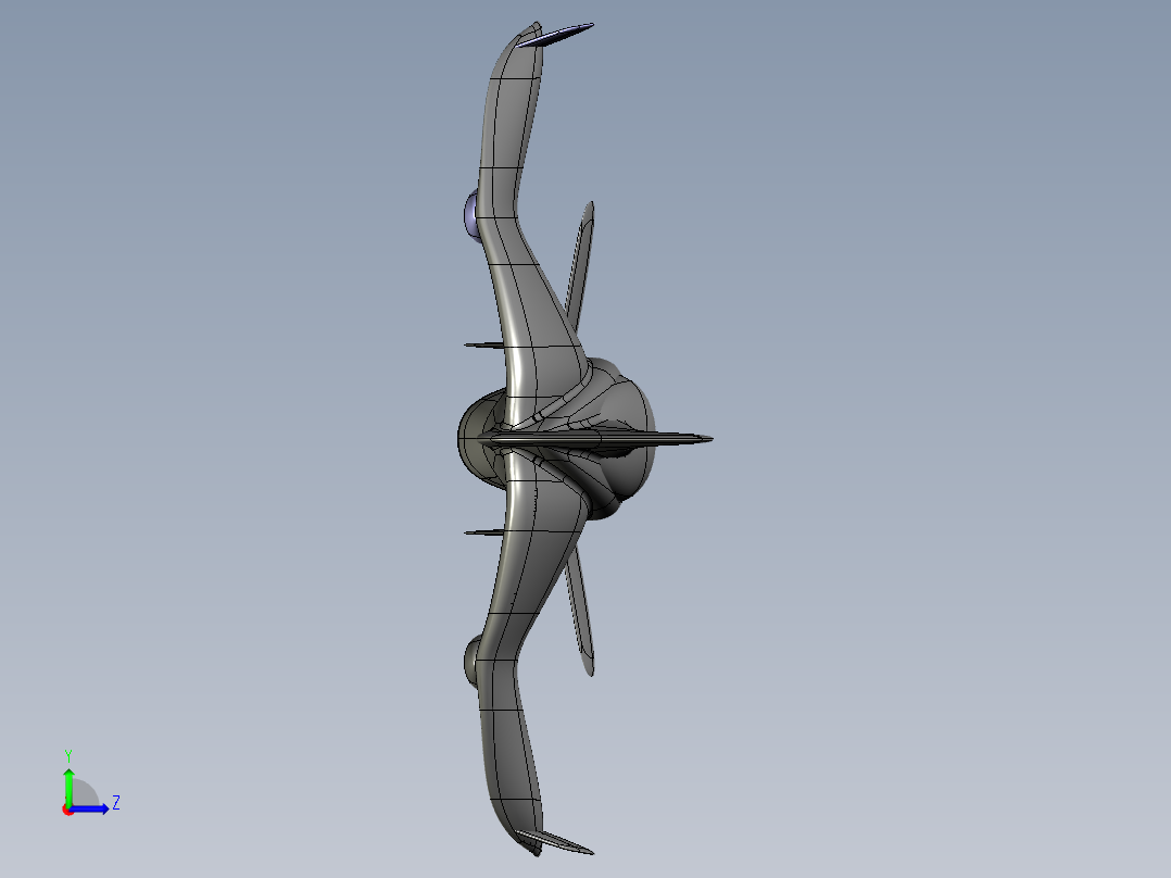 B3003684-屏风飞行器左视图