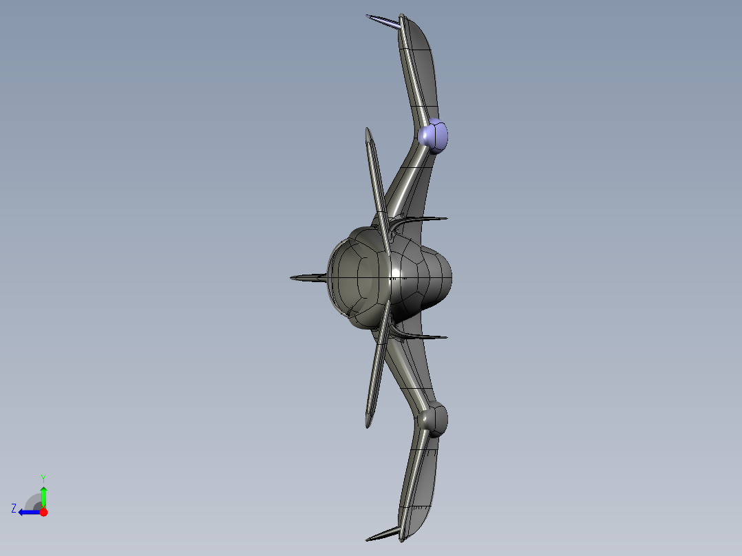 B3003684-屏风飞行器右视图