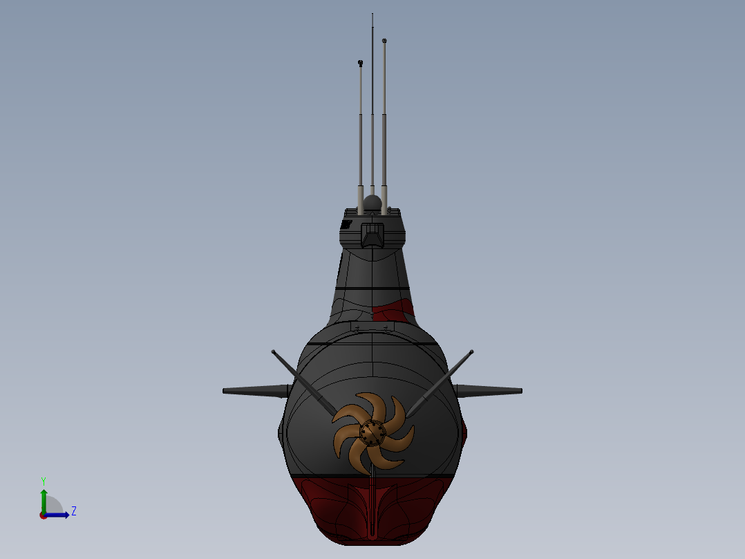 潜水艇(26)左视图