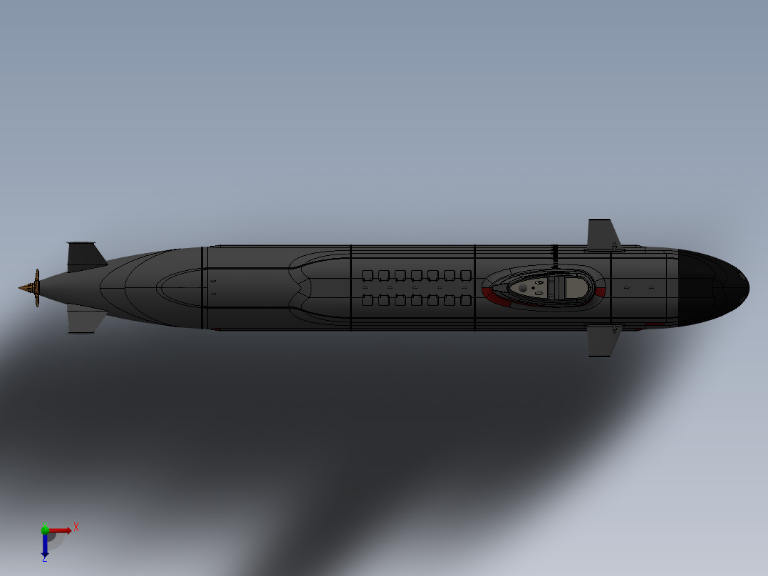 潜水艇(26)俯视图