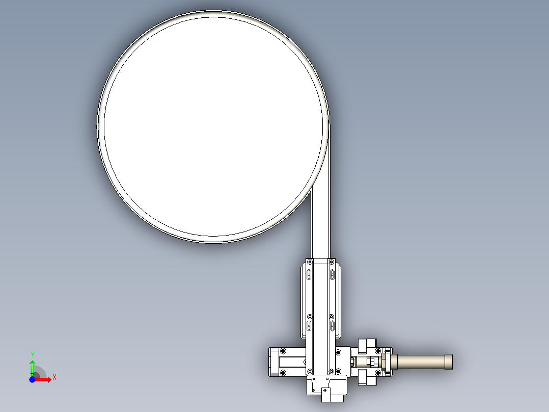 圆形垫片振动盘前视图