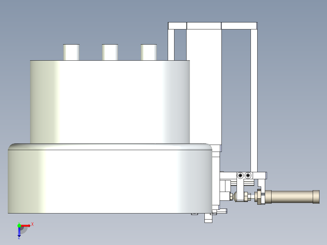 圆形垫片振动盘俯视图