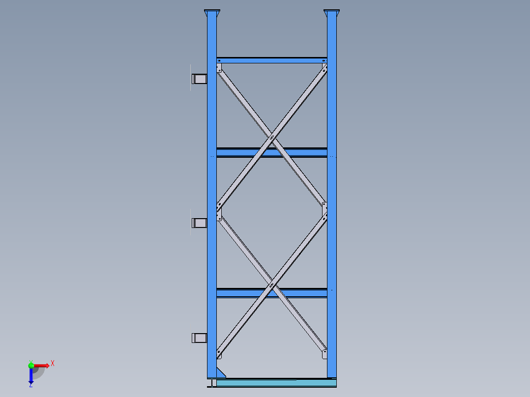 货架、商店仓库货架俯视图