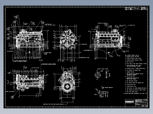 瑞典发动机装配图