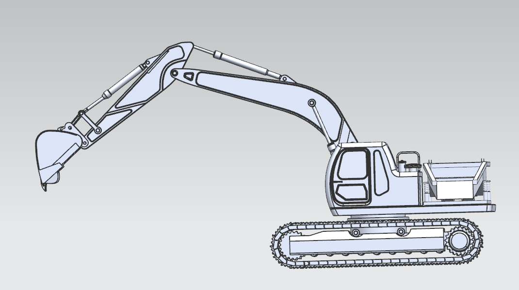 挖掘机UG模型