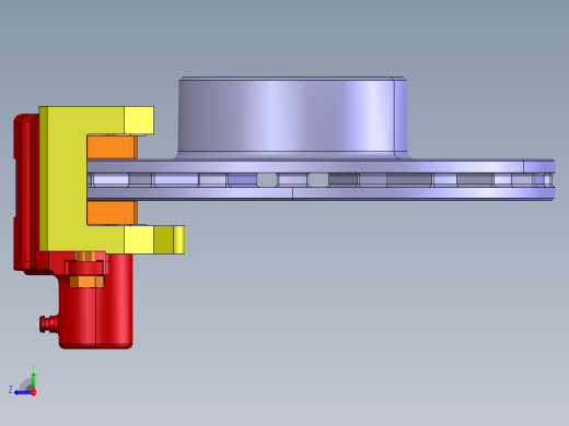 汽车浮钳盘 盘式制动器设计-商务车含三维CATIA模型+CAD图纸+说明右视缩略图