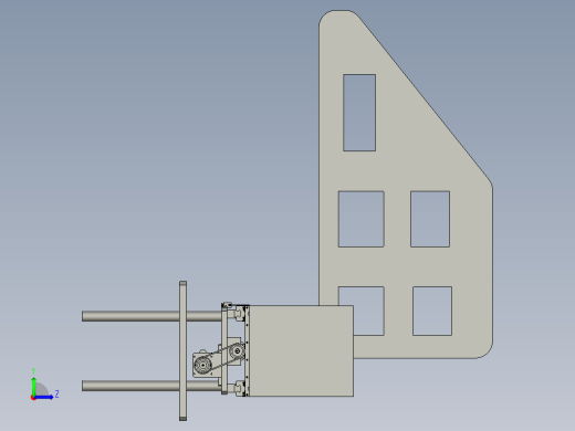 撑膜机构左视缩略图
