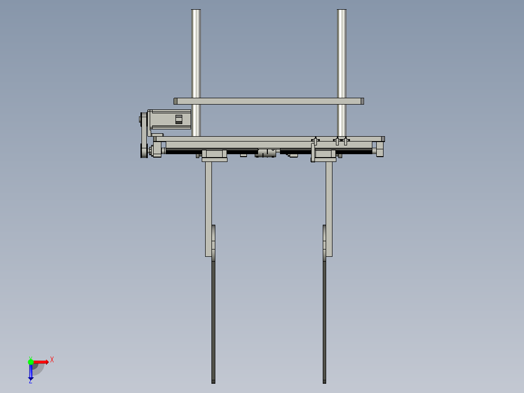 撑膜机构俯视图