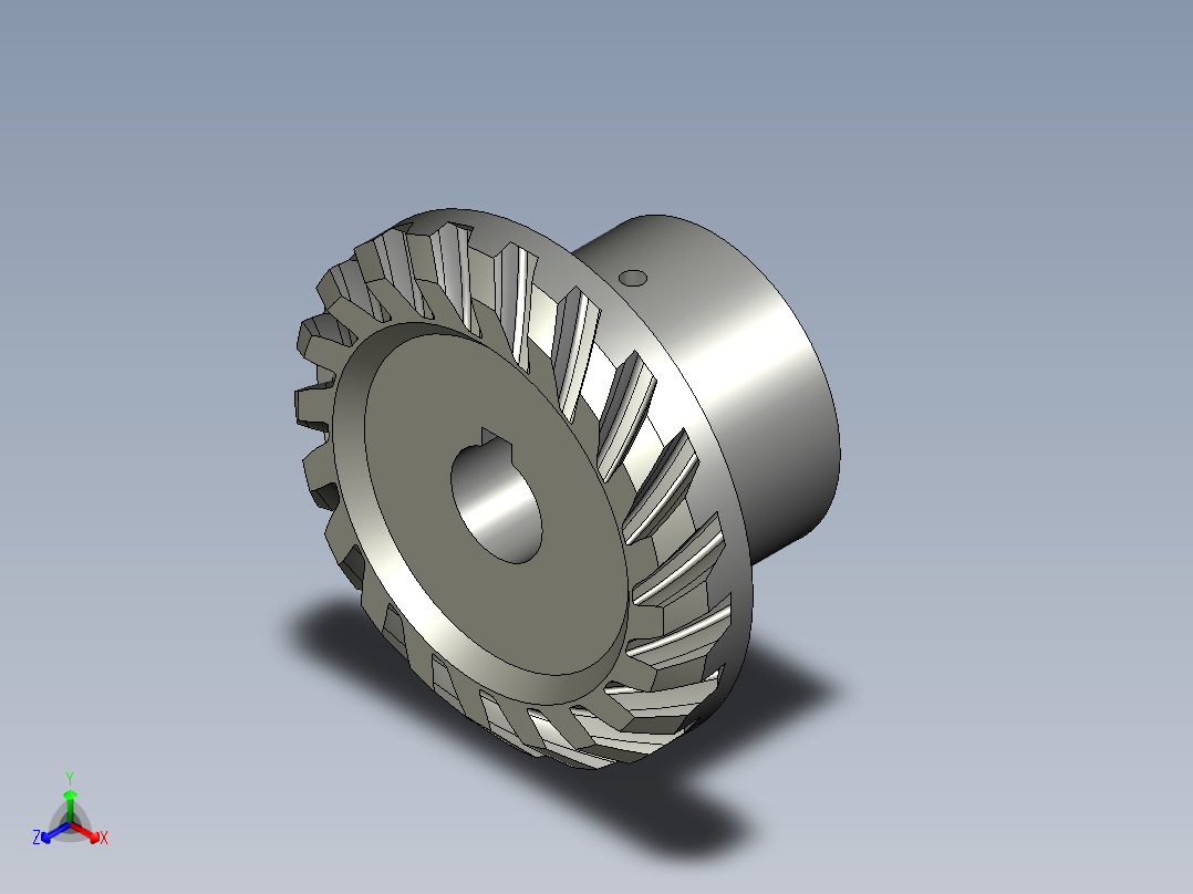 B8LSZ118003-43-19A齿轮4正等轴测图