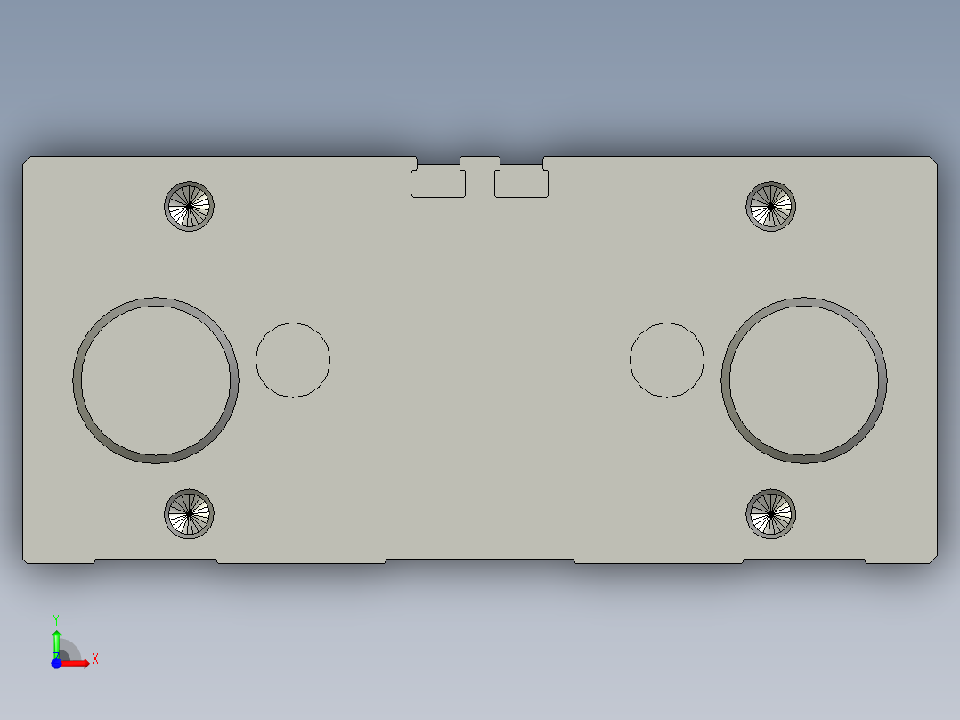 镜向170860_DFM-32-100-P-A-GF带导杆气缸前视图
