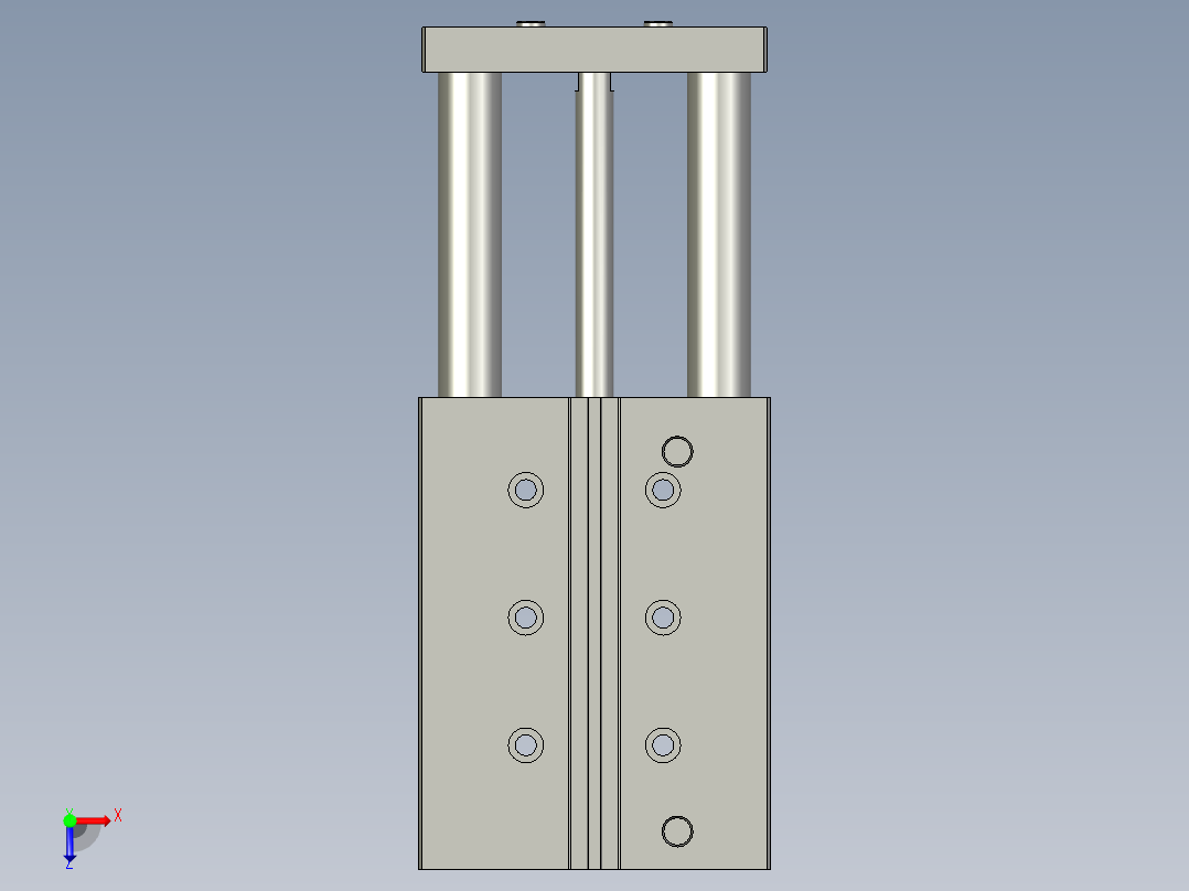 镜向170860_DFM-32-100-P-A-GF带导杆气缸俯视图
