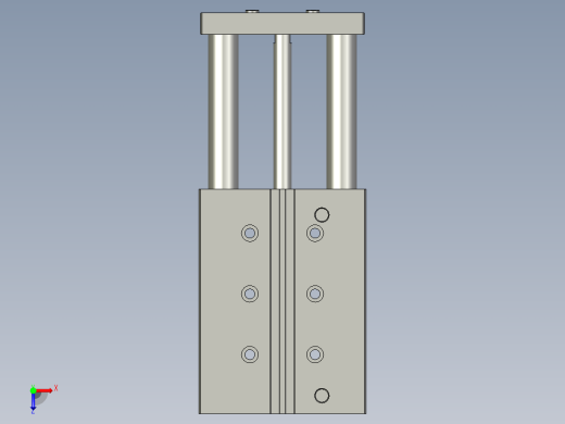 镜向170860_DFM-32-100-P-A-GF带导杆气缸俯视缩略图