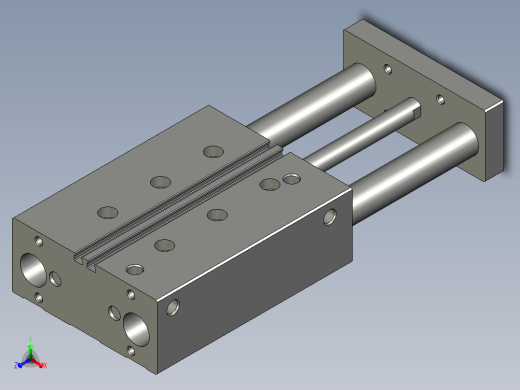 镜向170860_DFM-32-100-P-A-GF带导杆气缸正等轴测缩略图