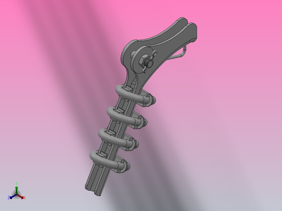 NLD耐张线夹[NLD-3]正等轴测图