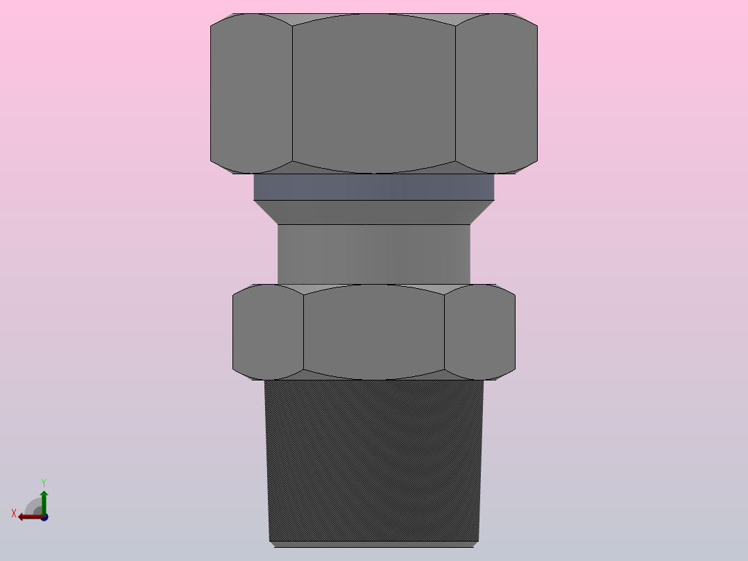 SKC 外螺纹直通卡套接头_SKC12-03后视图