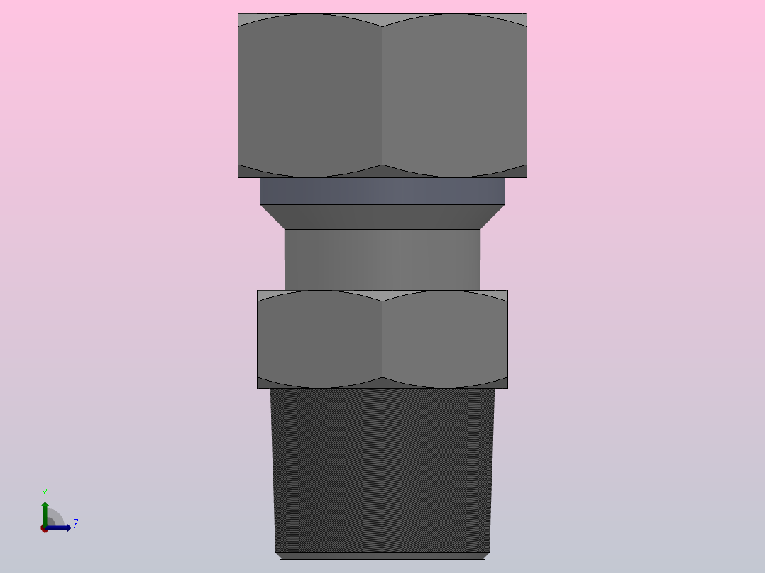SKC 外螺纹直通卡套接头_SKC12-03左视图
