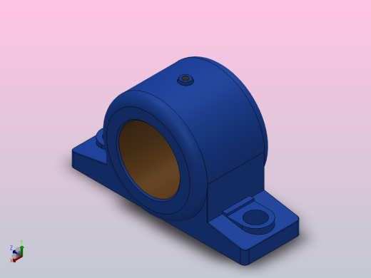 整体有衬正滑动轴承_HZ140