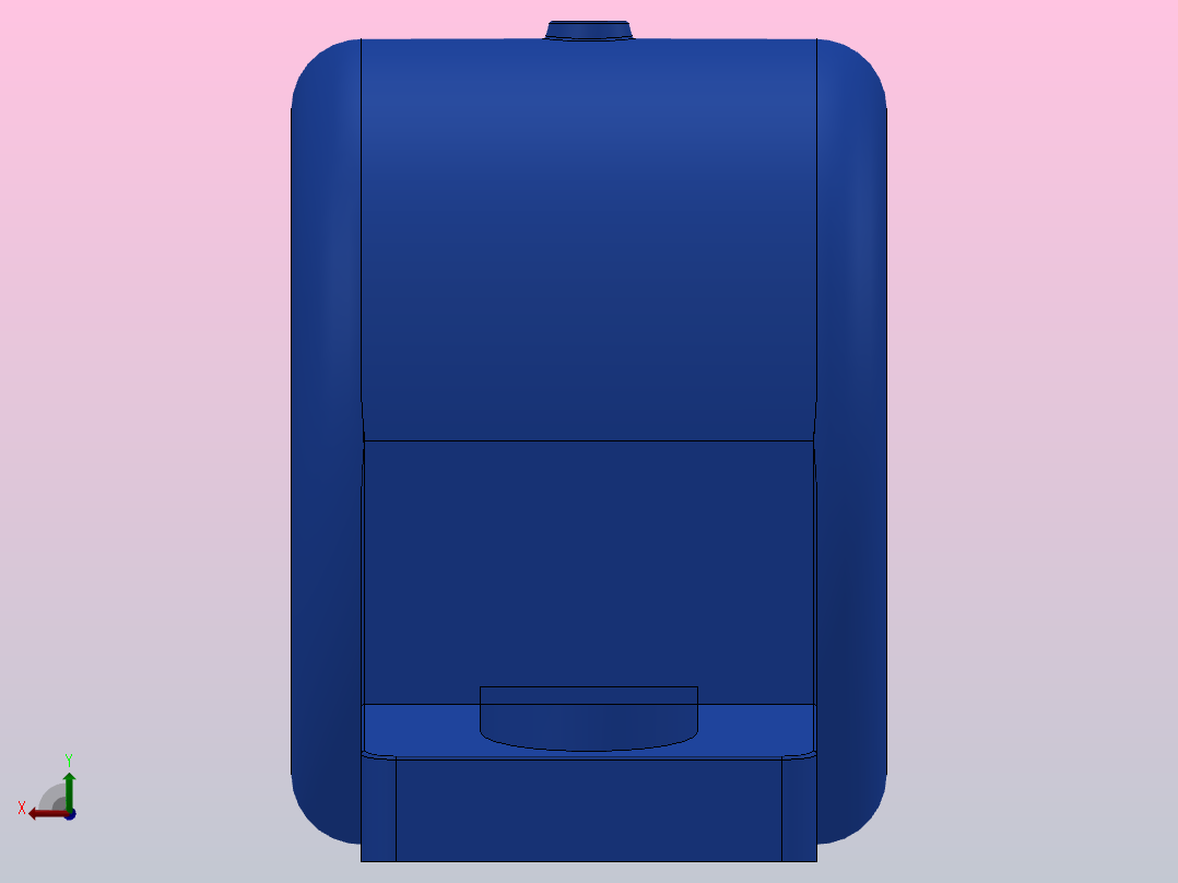 整体有衬正滑动轴承_HZ140右视图