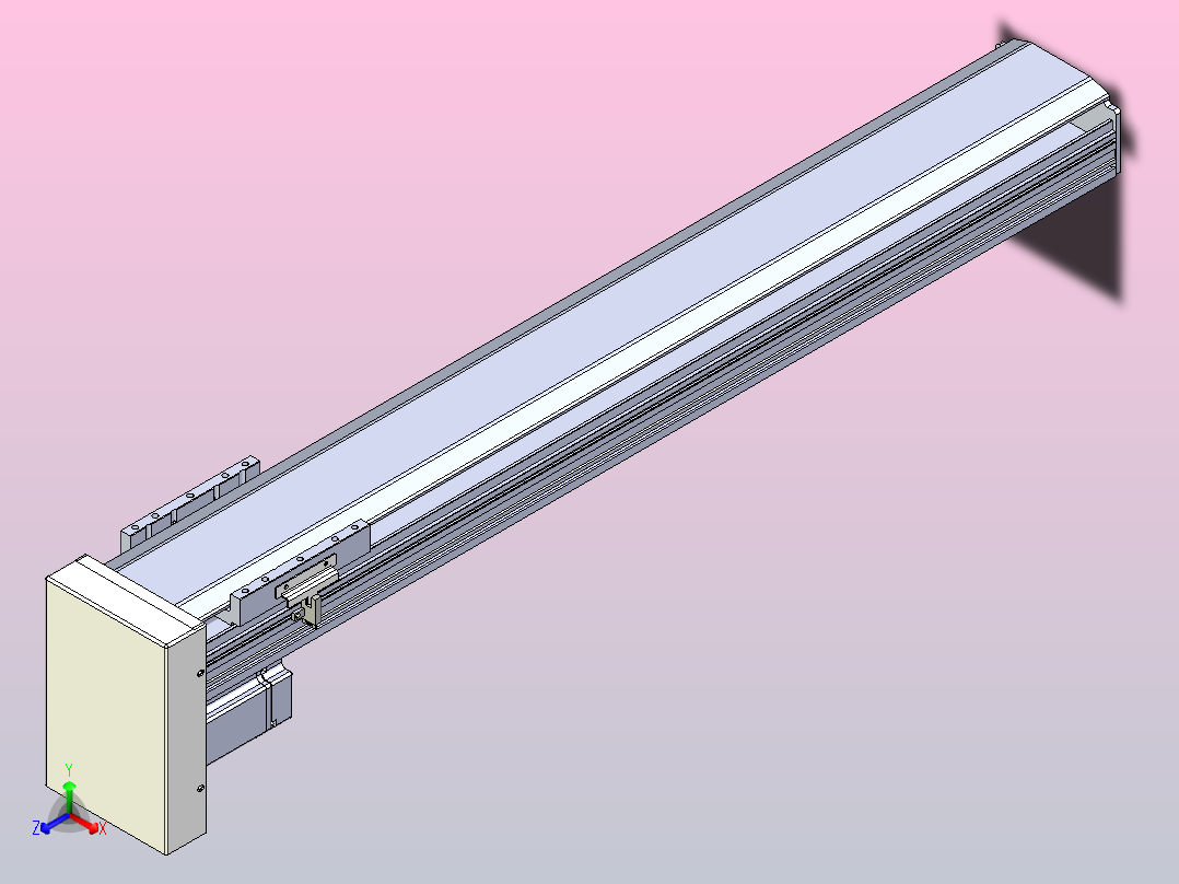 日规模组半封闭丝杆TPA-HNR-120D-1610C-L700-MP-C-P40-N3主视图