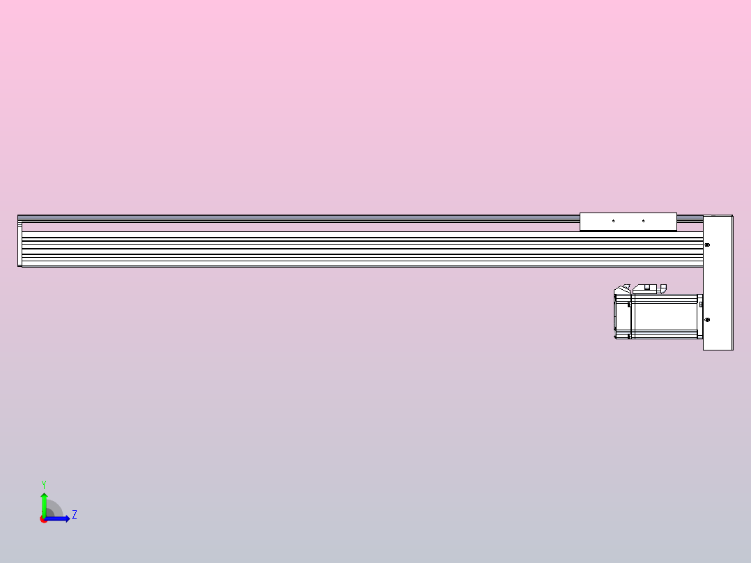 日规模组半封闭丝杆TPA-HNR-120D-1610C-L700-MP-C-P40-N3左视图