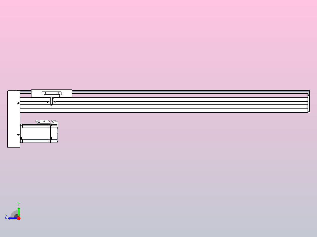 日规模组半封闭丝杆TPA-HNR-120D-1610C-L700-MP-C-P40-N3右视图