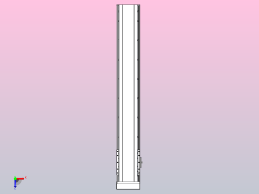 日规模组半封闭丝杆TPA-HNR-120D-1610C-L700-MP-C-P40-N3俯视缩略图