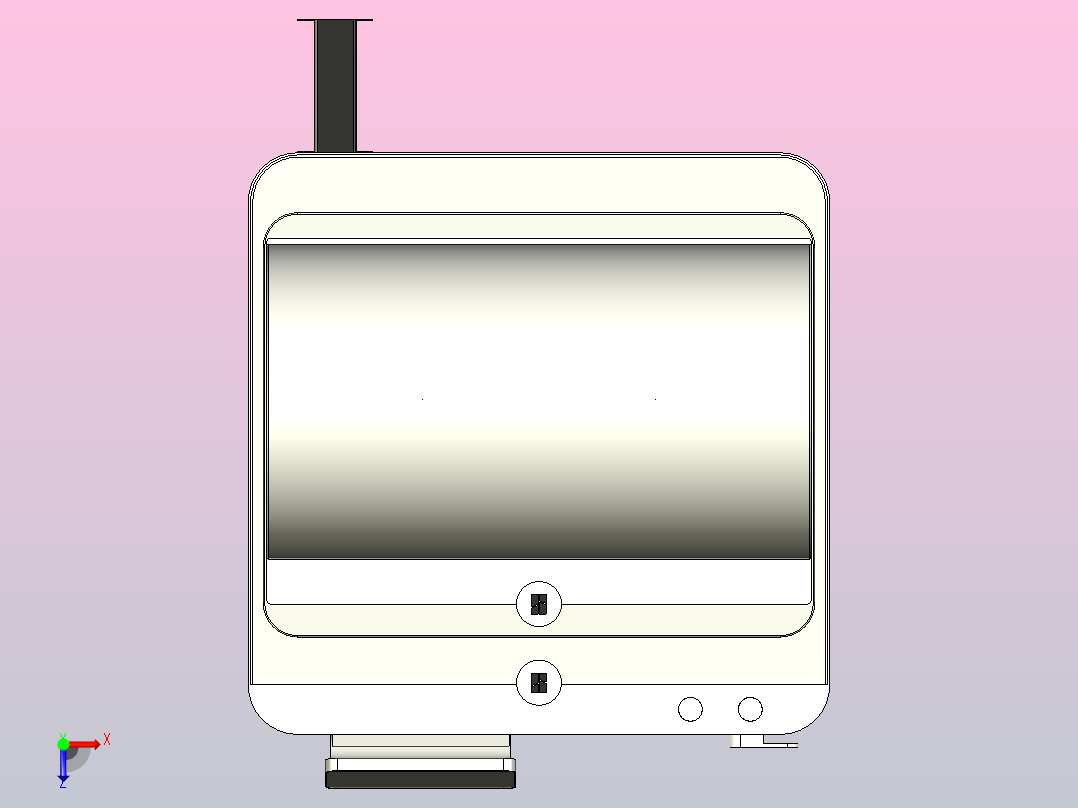 碳纤维3d打印机俯视图