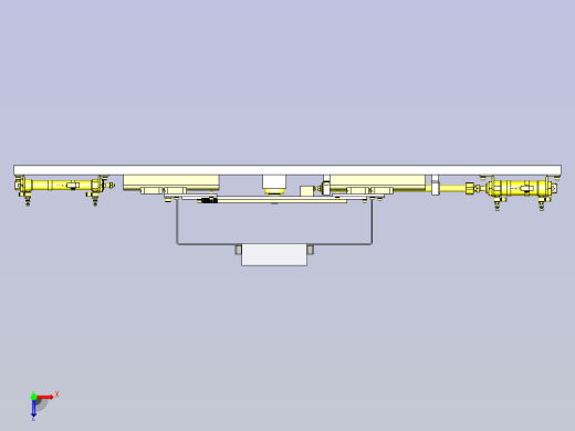 一款3位置切换导向机构3D图模型俯视缩略图