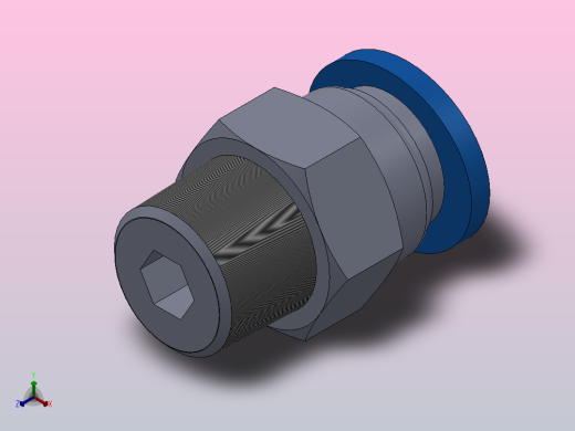 IPC-N 螺纹直通-NPT螺纹_IPC1∕4-NO1正等轴测缩略图