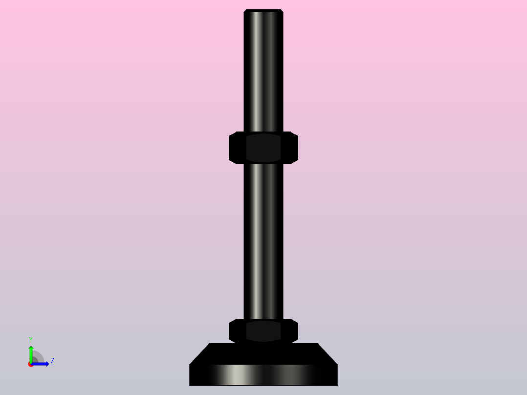 脚杯WAD72-D60-M16-L125左视图