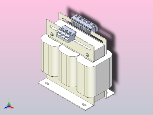SG-0.5三相干式变压器三维模型202010