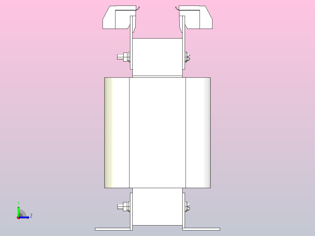 SG-0.5三相干式变压器三维模型202010左视图