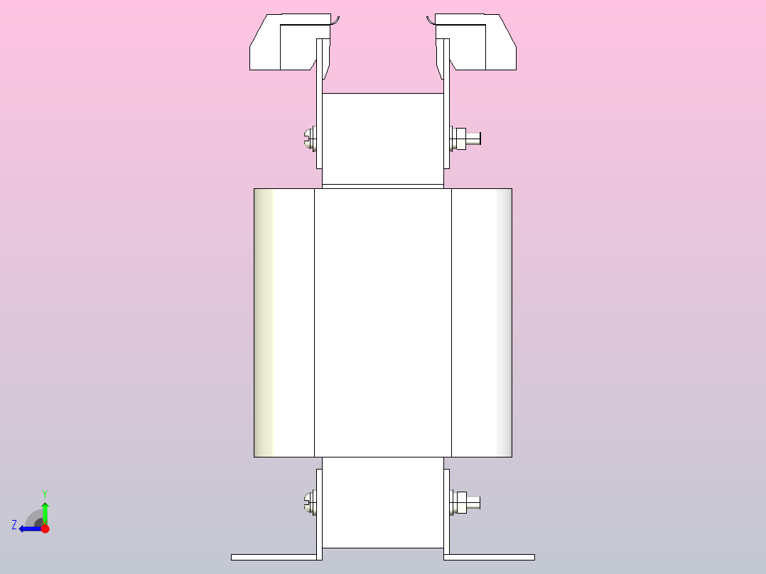 SG-0.5三相干式变压器三维模型202010右视图