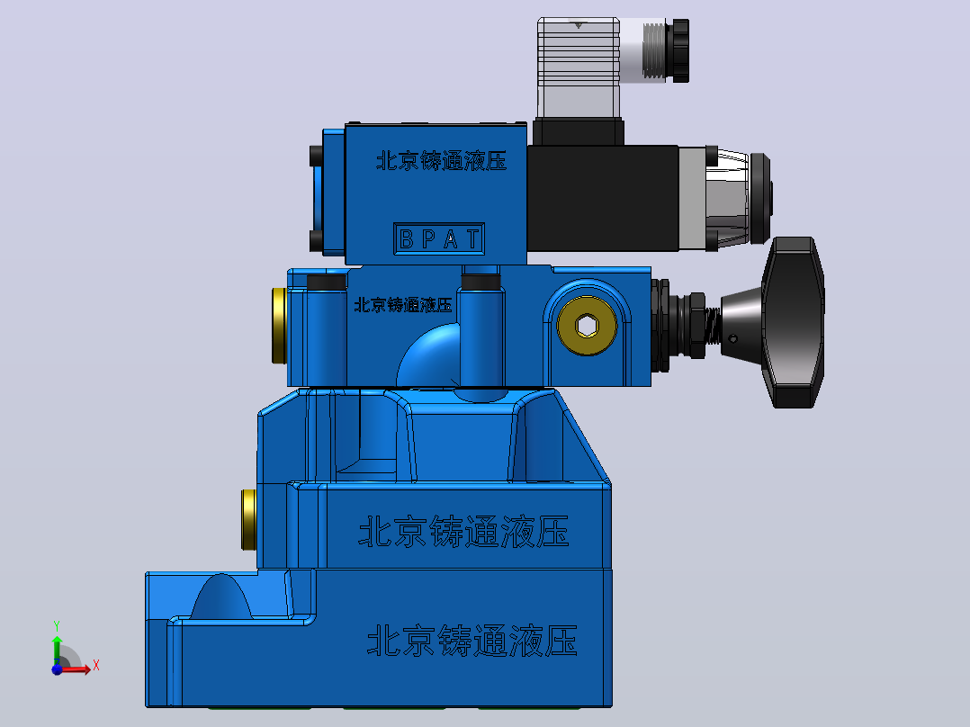 DAW20-1 先导式卸荷溢流阀前视图