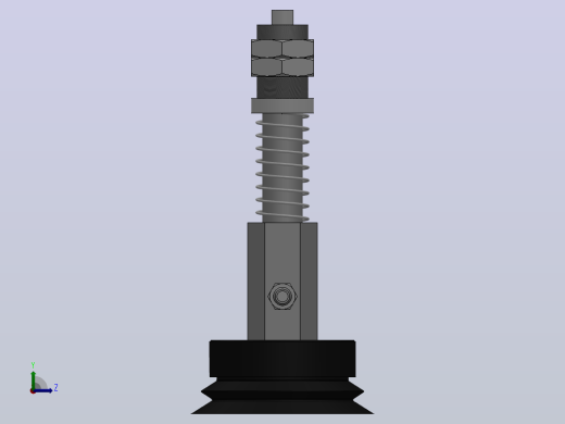 PJYS 10~50缓冲式金属真空吸盘[PJYS-50-15-N]左视缩略图
