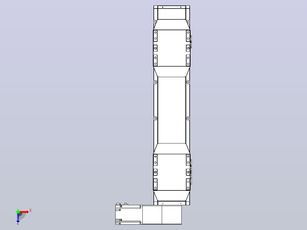 皮带直线轴双滑块型TPA-GCBS-150-P80-L125-DR-M75-N3俯视图