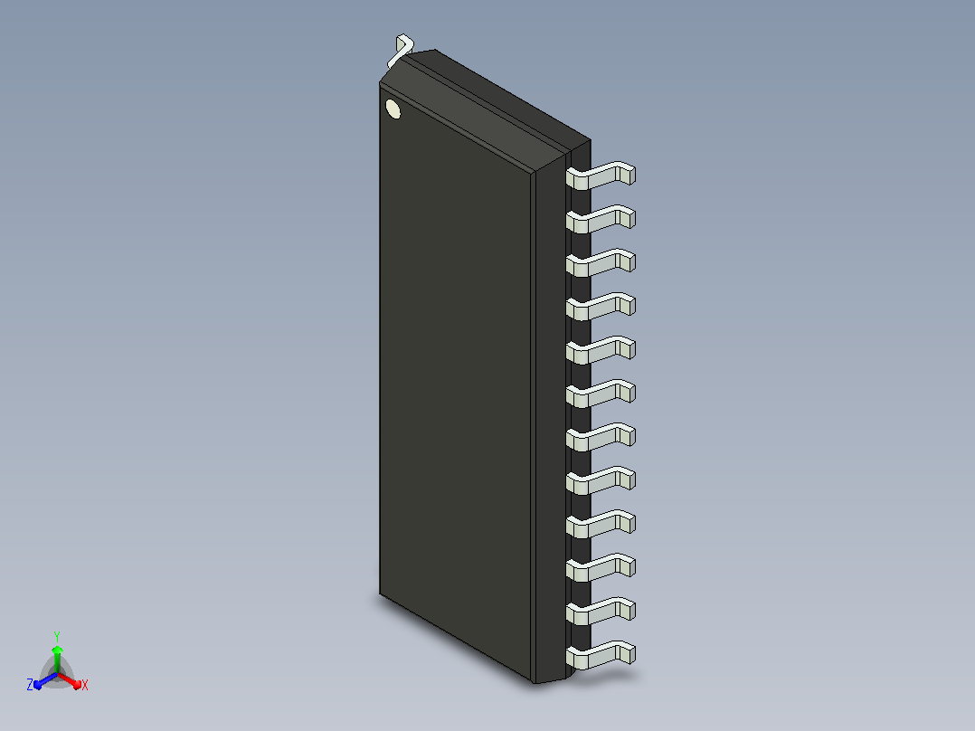 106x SOIC 封装（小外形集成电路）SOIC127P780X200-24N主视图