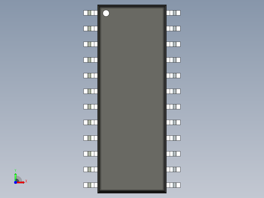 106x SOIC 封装（小外形集成电路）SOIC127P780X200-24N前视图