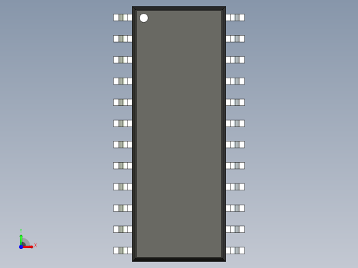106x SOIC 封装（小外形集成电路）SOIC127P780X200-24N前视缩略图