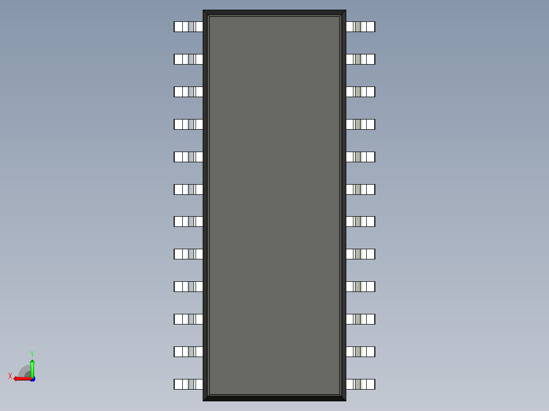 106x SOIC 封装（小外形集成电路）SOIC127P780X200-24N后视图