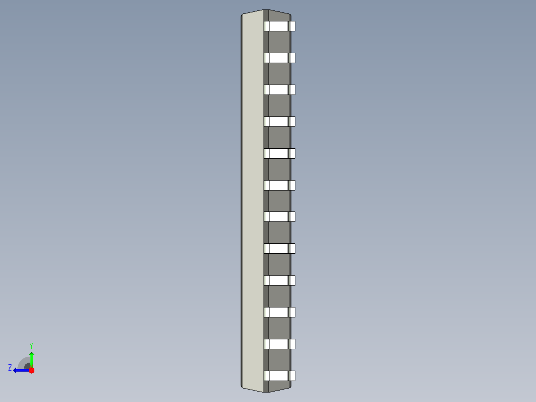 106x SOIC 封装（小外形集成电路）SOIC127P780X200-24N右视图