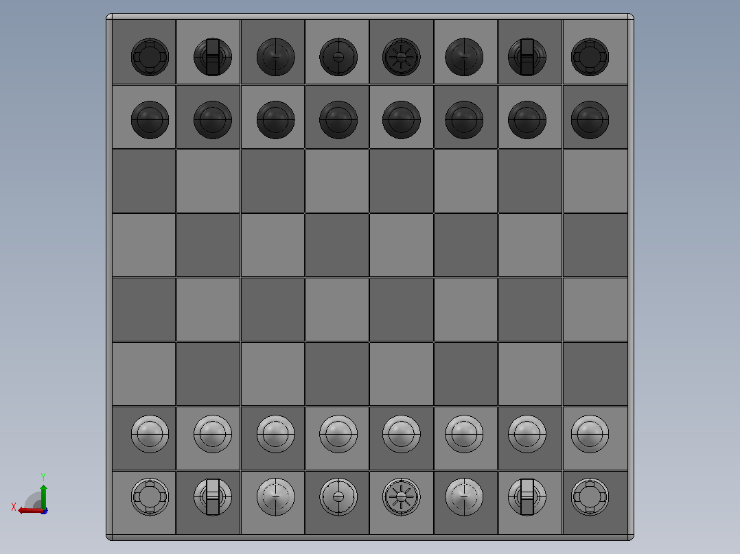 国际象棋套装后视图