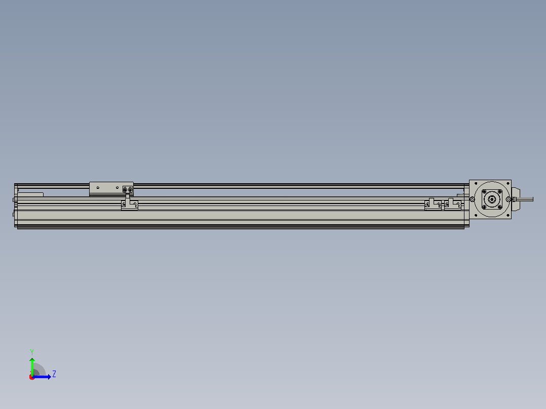 MT75BT半封闭皮带滑台[MT75BT.L80.500.LT.P40.C3]左视图
