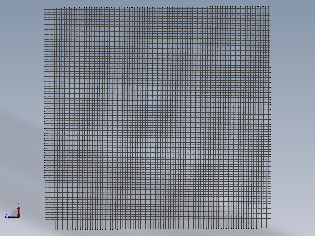 编织网筛网主视图