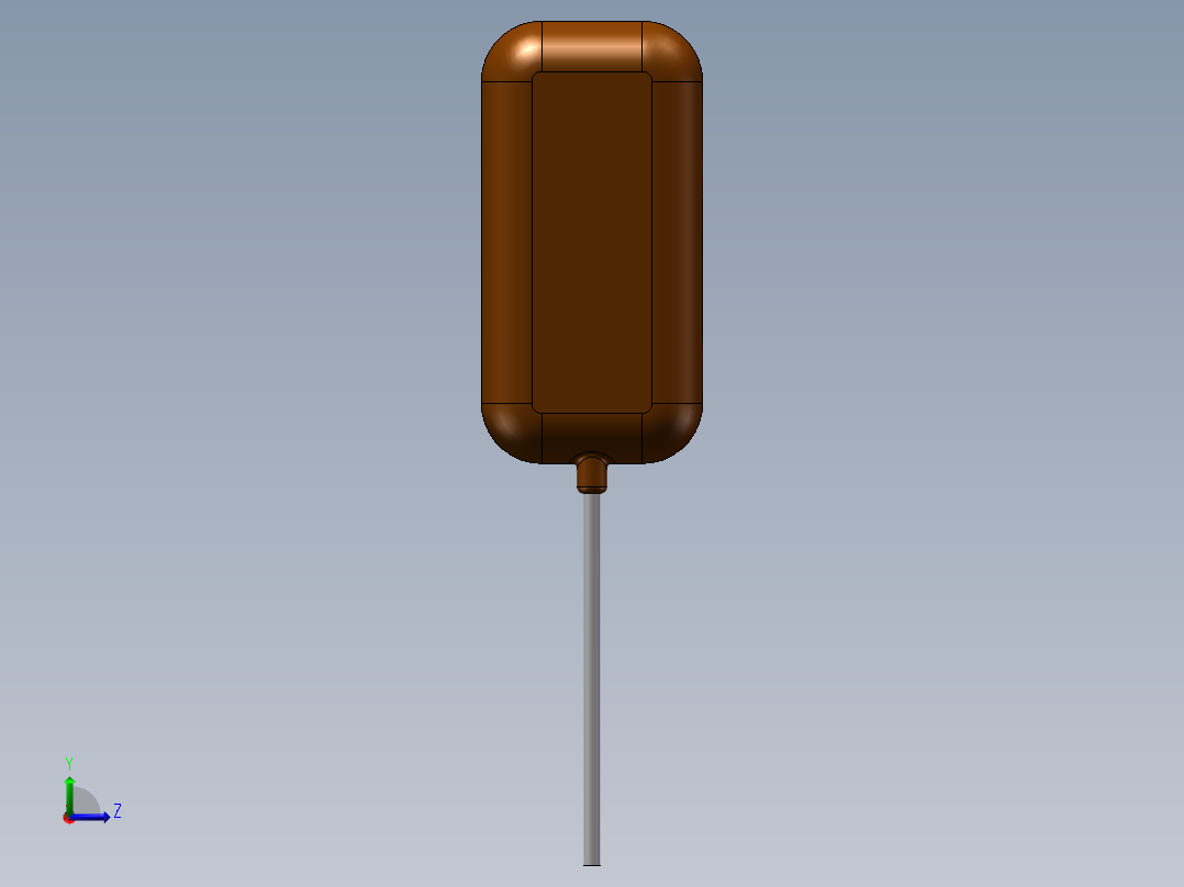 solidworks 电容左视图