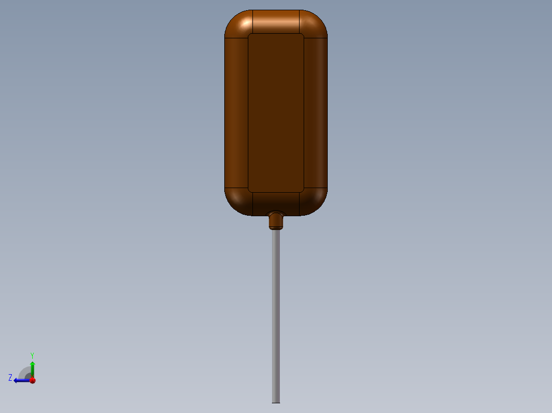 solidworks 电容右视图