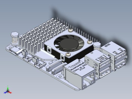 Raspberry Pi5 带主动散热风扇的套装