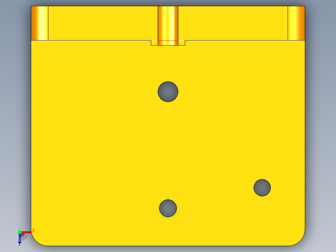 连杆盖钻孔夹具（CAD图+UG三维）俯视图