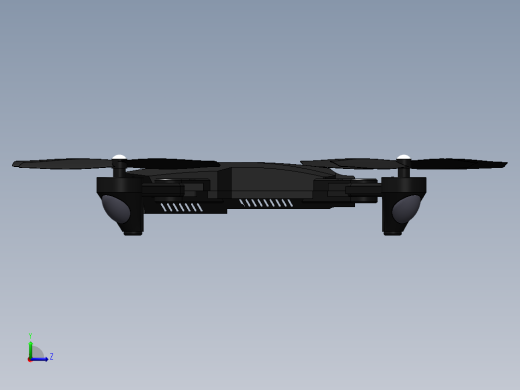 低空四轴无人机左视缩略图